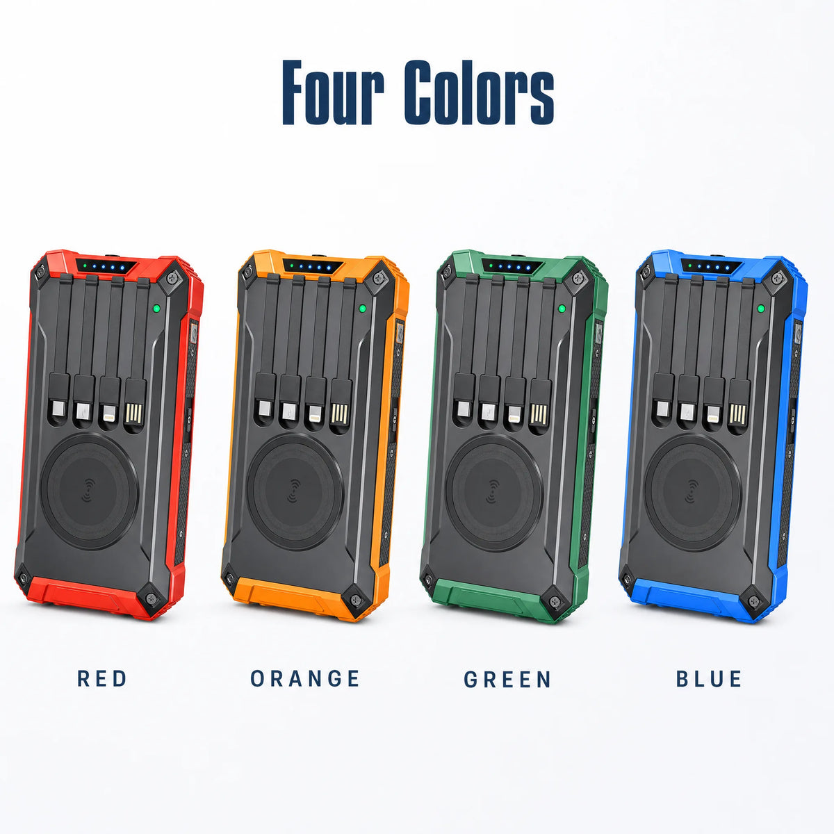 SUNDRAW S1 in four colour options: red, orange, green and blue