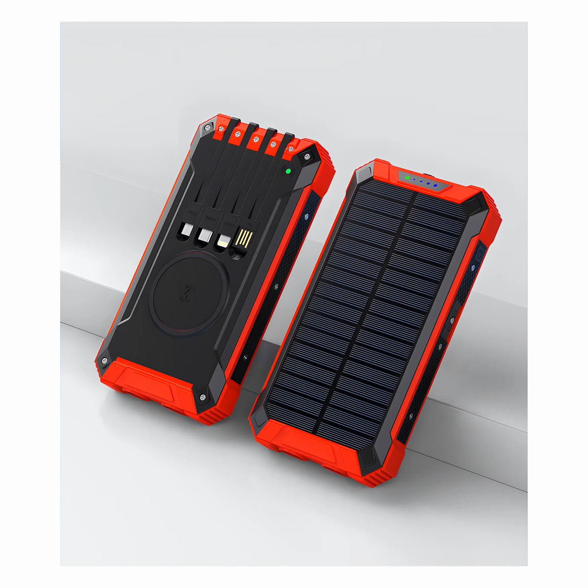 SUNDRAW S1 solar power bank in red and black