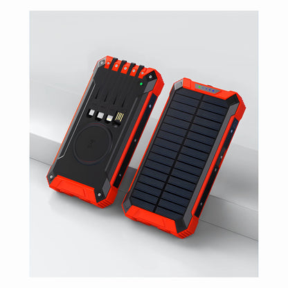 SUNDRAW S1 solar power bank in red and black